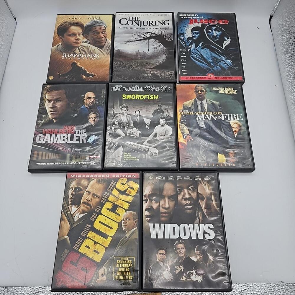 Lot of 8 DVDs - Wholesale / Bulk - Movies Mix